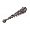 Alloy Cord End PALLOY-WH0022-03AS-2