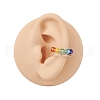 Colorful Glass Cuff Earrings EJEW-JE05699-01-3