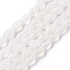 Natural White Agate Beads Strands G-C247-01B-1