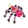 Halloween Theme Dyed Synthetic Turquoise & Glass Seed Beads Pendants PALLOY-MZ00774-01-5