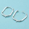 316 Surgical Stainless Steel Hoop Earrings Findings STAS-N097-055S-3