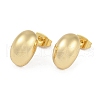 201 Stainless Steel Oval Stud Earrings EJEW-I309-18G-1