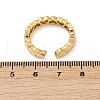 Brass Micro Pave Cubic Zirconia Cuff Rings for Women RJEW-F182-03G-5