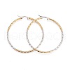 304 Stainless Steel Big Hoop Earrings EJEW-F188-14GP-1