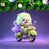 Dog Ride Motorbike Acrylic Pendant Decorations PW-WG8E9E1-01-1