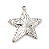 Non-Tarnish 304 Stainless Steel Pendants STAS-P312-14P-1