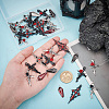 GOMAKERER 32Pcs 8 Style Alloy Pendants FIND-GO0001-89-4