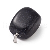 Synthetic Blue Goldstone Pendants G-K302-B05-3