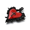 Alloy Enamel Gothic Style Pendants PALLOY-R157-06EB-06A-2