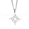 201 Stainless Steel Pendant Necklaces for Man NJEW-Q336-02F-P-1