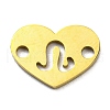 12Pcs 12 Styles Ion Plating(IP) 304 Stainless Steel Hollow Connector Charms STAS-H180-02G-2