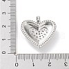 Rack Plating Brass Micro Pave Cubic Zirconia Pendants KK-P247-05P-3