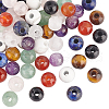 Olycraft 54pcs 9 Styles Natural Mixed Gemstone Beads G-OC0005-57-1