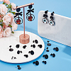 SOFPLATE 36Pcs 3 Size Flat Round 304 Stainless Steel Stud Earring Findings STAS-SP0001-59EB-4
