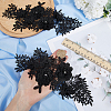 Flower Pattern Polyester Embroidered Lace Appliques DIY-WH0308-455C-3