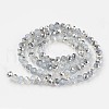 Electroplate Glass Beads Strands EGLA-A034-J8mm-M05-2