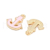 Light Gold Plated Alloy Enamel Charms ENAM-M219-07KCG-03-2