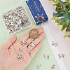 SUNNYCLUE 100Pcs 2 Styles Tibetan Style Alloy Charms TIBE-SC0001-88-3