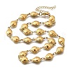 304 Stainless Steel Ladybug Link Chain Necklaces for Women Men NJEW-K249-21A-G-4
