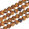 Olycraft 1 Strand Natural Tiger Eye Beads Strands G-OC0005-79-1