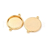 Brass Connector Cabochon Settings KK-F898-21C-G-2