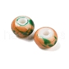 Opaque Spray Painted Glass Beads X1-GLAA-G118-01V-2