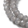 Baking Painted Imitation Jade Glass Bead Strands DGLA-A034-J6MM-A43-3