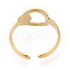 304 Stainless Steel Cuff Ring Components STAS-T066-35G-3