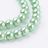 Eco-Friendly Dyed Glass Pearl Round Beads Strands HY-A002-4mm-RB008N-3