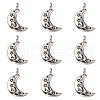 Tibetan Style Alloy Pendants TIBEP-S299-27AS-RS-1