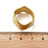 304 Stainless Steel Wide Wave Finger Rings RJEW-Q012-03G-5