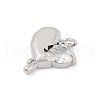 Brass Pave Cubic Zirconia Pendants KK-U062-35P-2