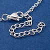 Brass Cable Chain Ring Bracelets for Women BJEW-L690-01S-3