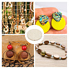 DELORIGIN 150Pcs Wooden Beads WOOD-DR0001-02B-5