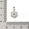 Brass Micro Pave Cubic Zirconia Pendants KK-U041-02P-03-3