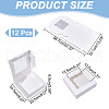 Rectangle Paper Biscuit Boxes with Clear Window CON-WH0107-03-2