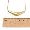 304 Stainless Steel Arc-shaped Pendant Necklaces for Women NJEW-A049-01G-3