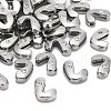 Letter Slider Beads for Watch Band Bracelet Making ALRI-O012-L-NR-2