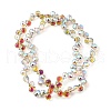 Electroplate Glass Beads Strands EGLA-D030-17Y-2