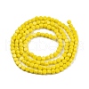 Opaque Solid Color Glass Beads Strands GLAA-N052-05A-A05-2