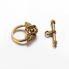 Tibetan Style Toggle Clasps X-GLF0026Y-1
