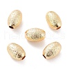 Eco-Friendly Brass Textured Beads KK-C226-01G-RS-2