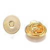 Brass Badge Lapel Pin Back Butterfly Clutches KK-Z003-01G-2