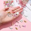 Awareness Ribbon Theme 50Pcs 9 Style Alloy Enamel Pendants & Awareness Ribbon Theme ENAM-YW0003-58-3