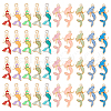 AHADERMAKER 80Pcs 10 Styles Alloy Enamel Pendants ENAM-GA0001-09-1