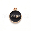 Alloy Enamel Pendants X-ENAM-S124-01B-08B-3