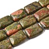 Natural Unakite Beads Strands G-S386-A02-2