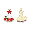 Rack Plating Alloy Enamel Charms ENAM-N055-160-3