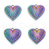 Ion Plating(IP) 201 Stainless Steel Pendants STAS-N098-239M-2