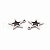 304 Stainless Steel Enamel Charms STAS-Q242-040C-2